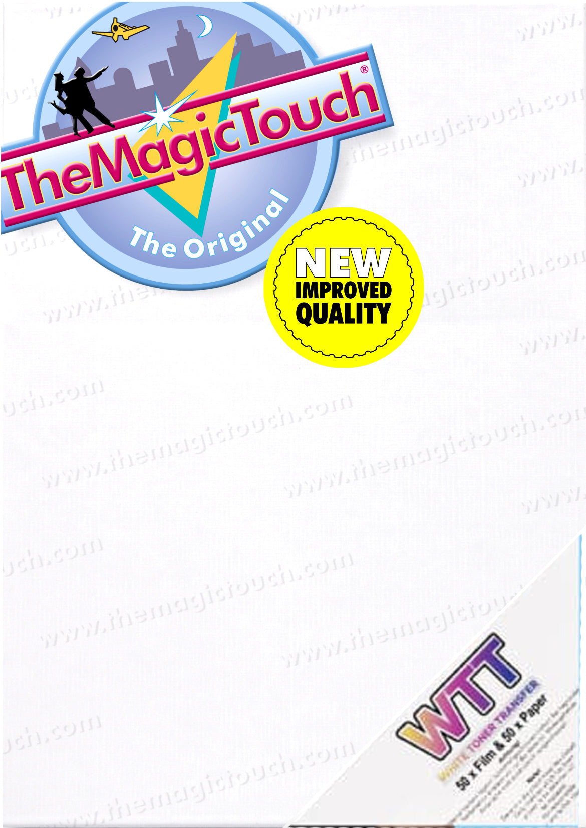TheMagicTouch WTT β Carta Transfer autoscontornante per Tessuti Scuri