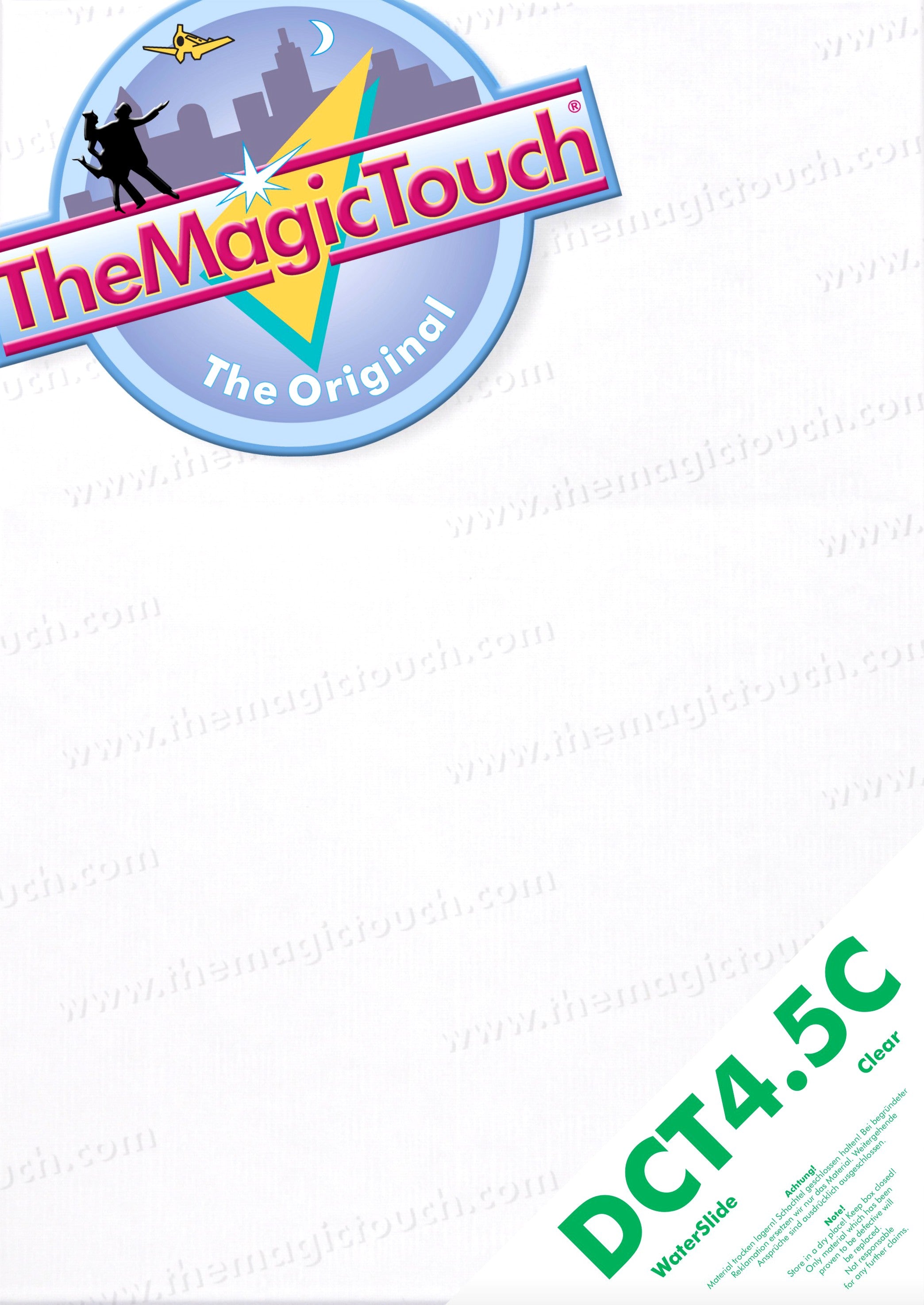 TheMagicTouch DCT 4.5 C – Carta Transfer Decalcomania per superfici irregolari chiare