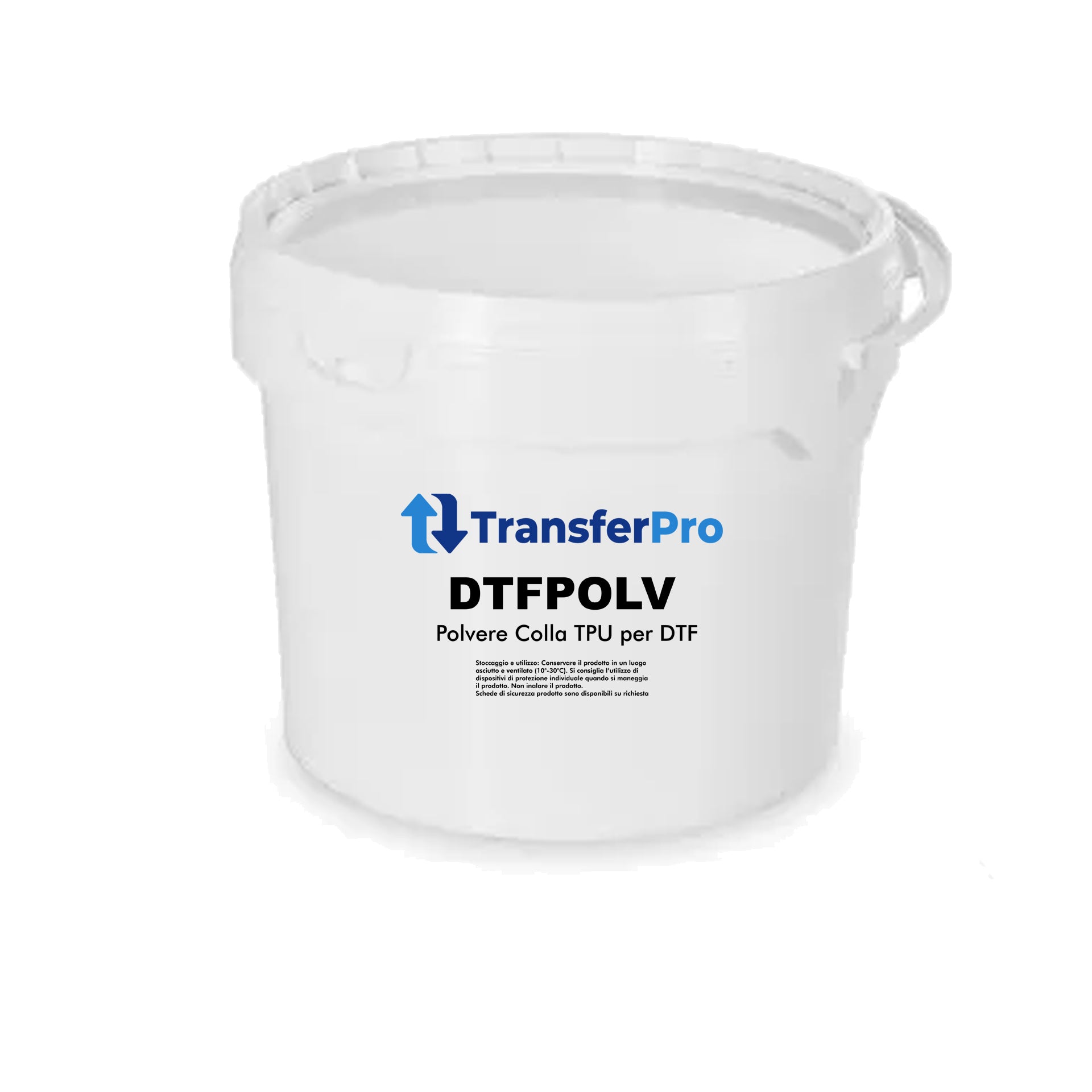 Polvere Collante DTF TransferPro in secchio da 5 Kg